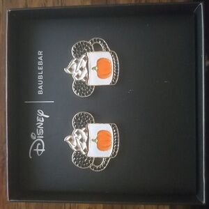 Disney baublebar pumpkin spice latte earings